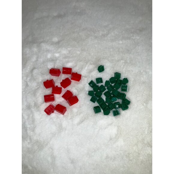 Monopoly Game Replacement 31 House & 11 Hotels - Picture 2 of 2